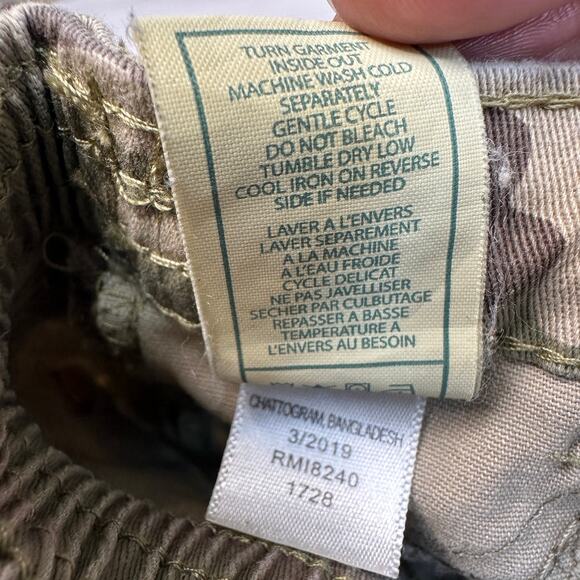 7 for All Mankind Jogger Pants Infant 12M Green Camo Elastic Waistband Stretch - Picture 7 of 8